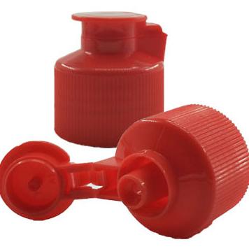 China Non Spill Closures Colored Plastic Screw Cap , 24mm Plastic Flip Top Cap 20mm for sale