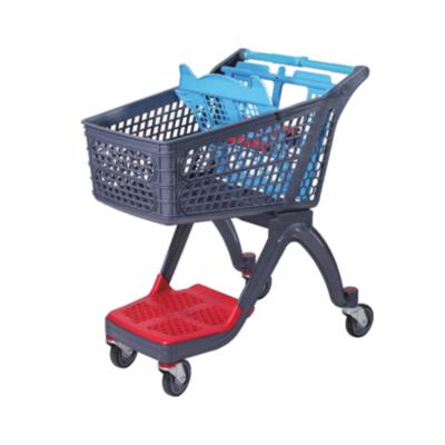 中国 Durable High Quality Plastic Supermarket Metal Shopping Trolley Customized Trolley 販売のため