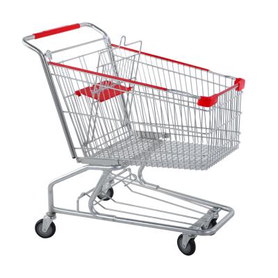 Cina Good Quality Durable 4 Wheel Metal Supermarket Shopping Trolley For Sale in vendita