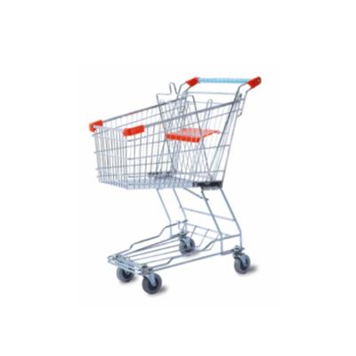 Κίνα Durable High Quality Supermarket Fittings Asian Style Shopping Trolleys Metal Shopping Trolley προς πώληση