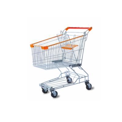 China Durable Good Prices Asian Style Supermarket Shopping Trolley Cart for sale