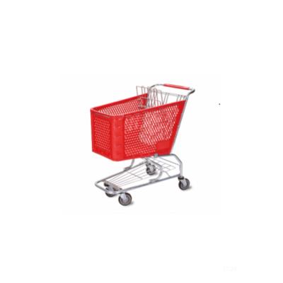 中国 Durable Supermarket Shopping Trolley High Quality Trolley Plastic Supermarket Trolley 販売のため