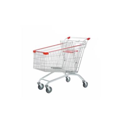 China Durable High Quality Grocery Style Shopping Trolley European Supermarket Shopping Trolley Cart for sale