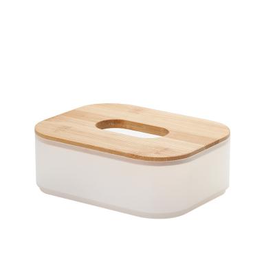 China Wooden Box Minimalist Multifunctional Toilet Paper Napkins Plastic European Wooden Box Tissue Box for sale