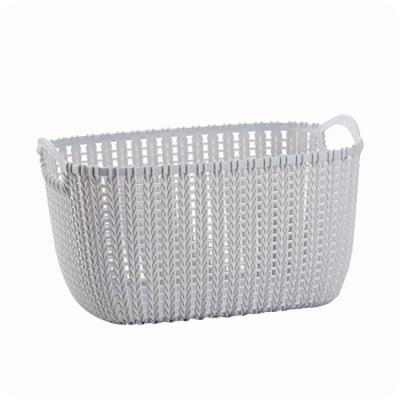 China Rattan Woven Basket Kitchen Snack Storage Box Bathroom Bath Basket Storage Stocked Basket for sale