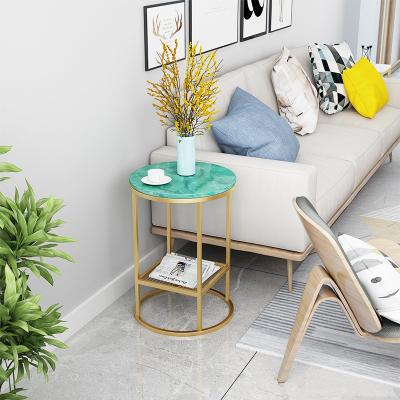 China Other Style Modern Square Side Table Stainless Steel Metal End Table With Tempered Glass Table Top for sale