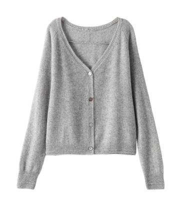 China simple and elegant Anti-wrinkle custom knit sweater ladies knit sweater women top cardigan for sale