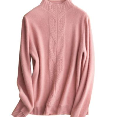 China Anti-Wrinkle Sweaters Women High Quality 100% Knitted Cashmere Sweater For Women for sale