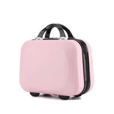 China Shell Trolley Luggage Mini Hard Shell Polychrome Cosmetic Case Luggage, Portable Small Travel Carrying Case Suitcase for Makeup for sale