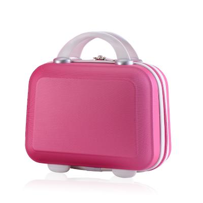 China Hard Shell Trolley Luggage Mini Fashion Shell Makeup Cosmetic Case Portable Hard Shell Travel Luggage for sale