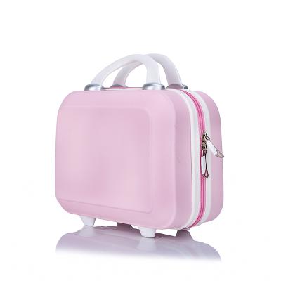 China Shell Trolley Luggage Mini Hard Shell Polychrome Cosmetic Case Luggage, Portable Small Travel Carrying Case Suitcase for Makeup for sale