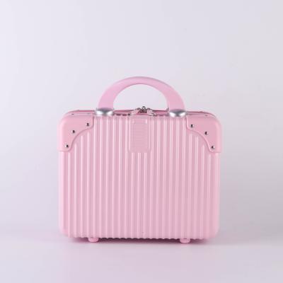 China Multifunctional Shell Trolley Luggage Mini Travel Bag Case Hard Portable Cosmetic Portable Bag Toiletry Storage Box for sale