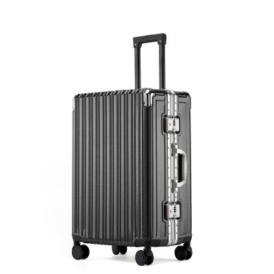 China New ABS Business Wheeled Trolley Travel Trolley Fashion Universal Aluminum Frame Suitcase Password Safe Luggage 26 Inches Tall for sale