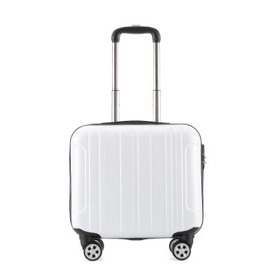 China ABS 18 Inch Small Trolley Luggage Bags Custom Logo Wholesale Plastic Suitcase Travel Luggage for sale