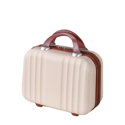 China 14 Inch Mini Suitcase Fashion Lady Fashionable Cute Compact Makeup Box Storage Luggage for sale