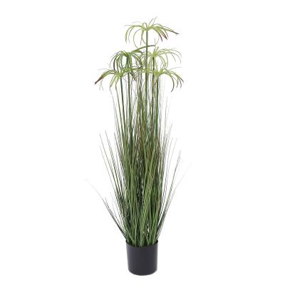 China New Design Durable Wholesale Reed Artificial Grass Big Grass Bonsai Large Onion Plant for sale