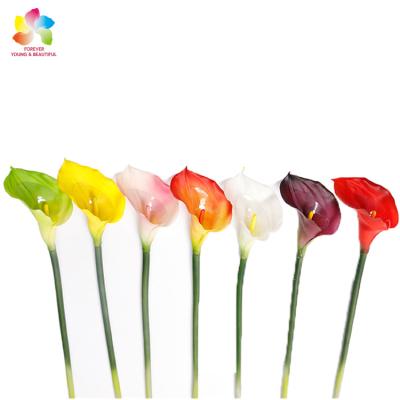 China Waterproof Real Touch PU Flowers Calla Lily Flower For Wedding And Party Decoration for sale