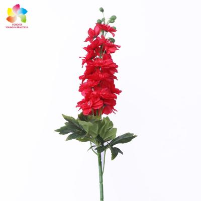 China Party/arts and crafts gift/wholesale artificial flowers/holiday decoration/home artificial delphinium/christmas day gift for home office restaurant wedding decoration for sale