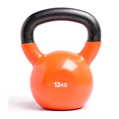 China Gym Equipment Cast Power Bodybuilding Paint Vinyl Kettlebell 6kg Color Custom Kettlebell Gym For Sale for sale