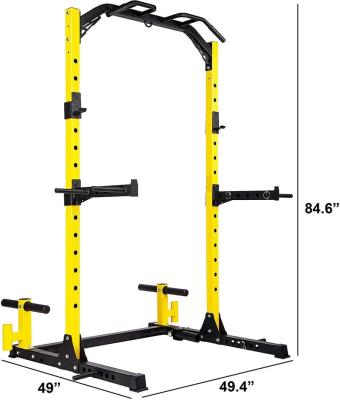 China Wholesale Half Cabinet Adjustable Training Gym Power Stand Gym Equipment Squatting Machine for sale