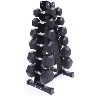 China China Commercial 6 Six Pair Hex Dumbbell Rack Rack For GYM for sale