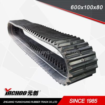 China rubber track MST550/MST800E V VD AT800 600X100X80 for sale