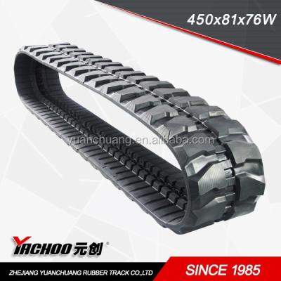 China mini excavator rubber track used 450x81x76 450*81*76 for sale