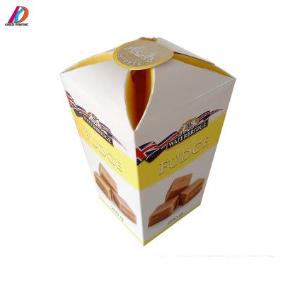 China Recycled Materials Wholesale White Paper Box Fondant Packaging Custom Logo Printed Paper Box for sale