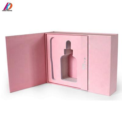 China Recycled Materials China Supplie Pink Paper Gift Box For Glass Bottle for sale