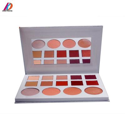 China Biodegradable Biodegradable Makeup Eyeshadow Palette Packaging Box With Mirror for sale