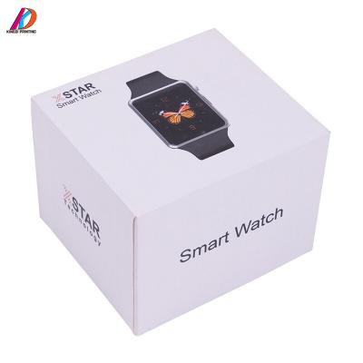 China High Quality Recycled Materials White Cardboard Gift Box For Smart Watch for sale