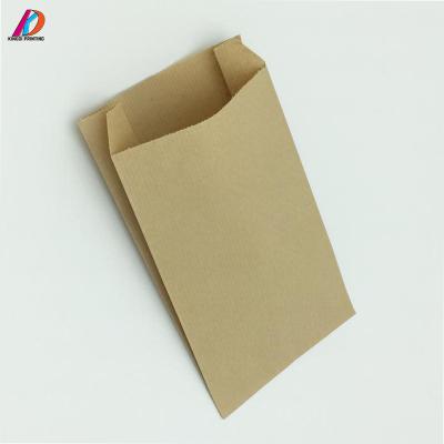 China Recyclable Greaseproof Food Grade Brown Color Kraft Paper Bag for sale