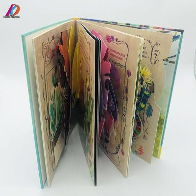 China paper & Custom 3D Printing Cardboard Kids Board Book With Short Story for sale