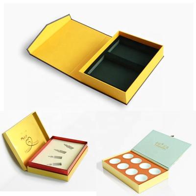 China Luxury Hot Sale Recycled Skin Care Box Handmade Gift Box Logo Printed Custom Insert Magnetic Materials For Cosmetic Set for sale