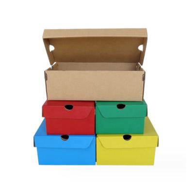 China 2023 Recycled Materials Hot Selling Brand Customized Gift Box Box Customization Shoe Storage Stackable Shoe Box for sale