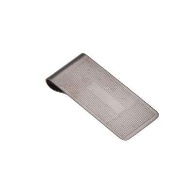 China Stainless Steel Kush Krush Factory Outlet Polishing Embossing Stainless Steel Paper Money Clip for sale