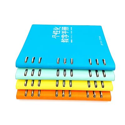 China A4 Hardcover Loose Leaf Notebook 6 Holes Ring Binder Notebook Without Spiral School Supplies for sale