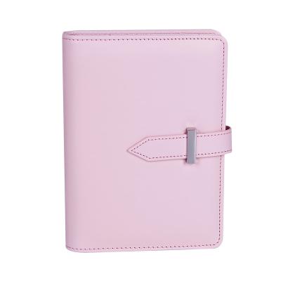 China Custom Leather Hardcover OEM a5 Ring Organizer Binder Notebook Personal Planner with 6 Ring Binder for sale