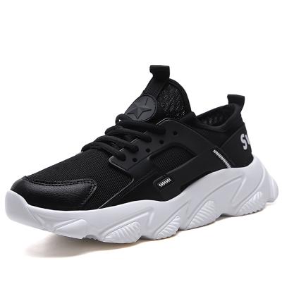 China Anti-slippery Mens Sneakers Black Knit Zapatos Hombre Sporty In Casual Shoes for sale