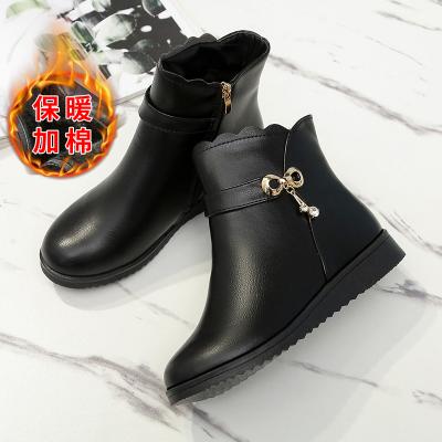 China The round rated well Mesh High Heels Pra Air Walker Boot Leather Ankle Winter Martins Kid Fluffy Boots 2021 for sale