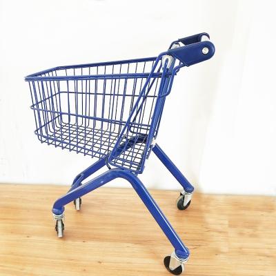 China Rustproof + Durable Kids Metal Shopping Cart Supermarket Shopping Trolley for sale