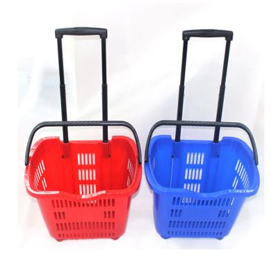 China Eco - Friendly Plastic Collapsible Market Packing Shopping Basket Mesh Shopping Basket for sale