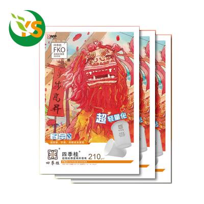 China AllykingGCU waterproof food card Takamatsu thickness, uncoated special paper cup paper, no smell sijigui170g/m2 for sale