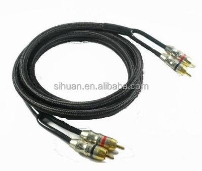 China car audio head metal car high performance cable rca audio cable for car for sale