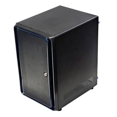 China With Fan Server NAS Case Black Mini-ITX Shape Internal Memory Chassis for sale