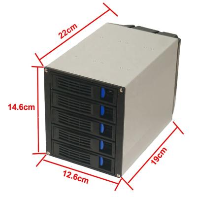 China With Fan 5 Bay 3.5 SATA/SAS Hot-swap Module for sale