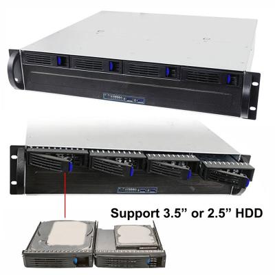 China 2U Server Case Rackmount Chassis with 4 Hot-swappable SATA/SAS Drive Bay, MiniSAS /SATA Connector NP-S204400 for sale