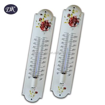 China EU Metal Vintage Enamel Porcelain Metal Thermometers for sale