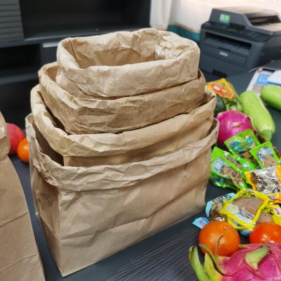 China 2022 Customs Disposable Paper Bag And Kraft Paper Bag Bread Chicken Packaging And Take Away Bags For Fast Food for sale