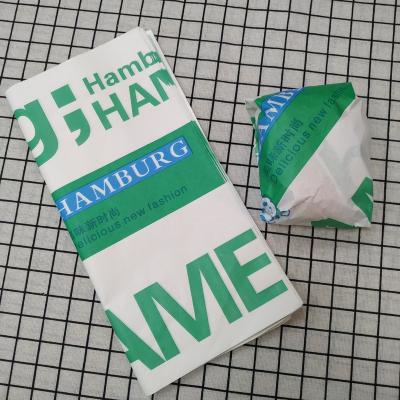 China NEW Logo Pe Coated Food Grade 2022 Greaseproof PAPER Raw Material Custom Wax Paper Wrapping Roll Sandwich Burger Waterproof Paper for sale